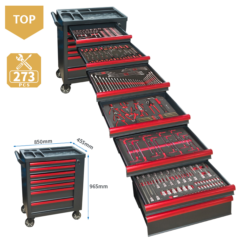Workshop Tools Car - รถเข็นเครื่องมือ 7 ลิ้นชัก พร้อมชุดเครื่องมือโฟม EVA 273