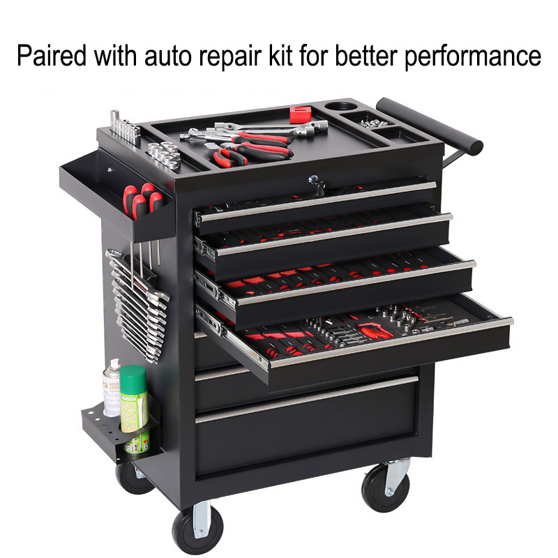 Workshop Tools Car - กล่องเครื่องมือแบบมีล้อเลื่อน 5 ลิ้นชัก สำหรับซ่อมรถยนต์ อเนกประสงค์ สำหรับงานซ่อมบำรุงในโรงงานและรถยนต์