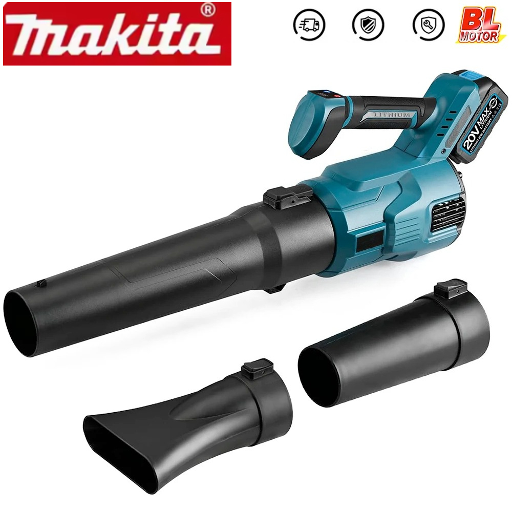 Workshop Cleaning Tools - เครื่องเป่าลมไฟฟ้าไร้สายของมากีต้า เครื่องมือทำความสะอาดแบบมือถือ ประสิทธิภาพสูง สำหรับเป่าใบไม้ หิมะ และฝุ่น