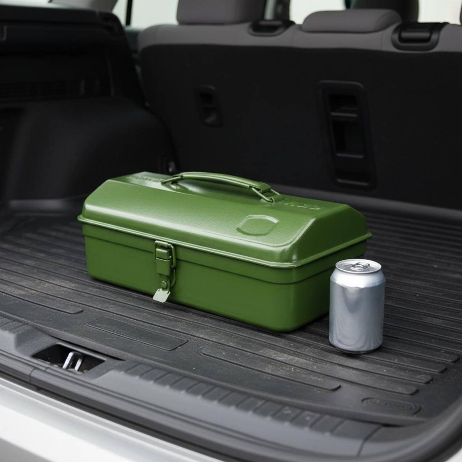 Workshop Tools Car - กล่องเครื่องมือเหล็ก ทนทาน แข็งแรง กล่องเก็บของโลหะแบบพกพา สำหรับอุปกรณ์ช่างยนต์และอู่ซ่อมรถ