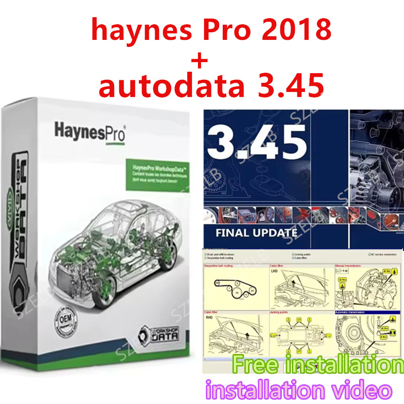 Workshop Tools Car - ซอฟต์แวร์ซ่อมรถยนต์ Haynes Pro (Vivid2018) และ Autodata3.45