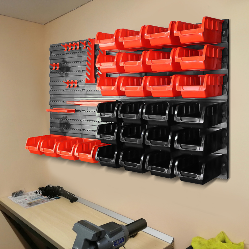 Workshop Tools Rack - ชั้นวางเครื่องมือติดผนัง ที่เก็บเครื่องมืออเนกประสงค์ ชั้นวางเครื่องมือติดผนังแบบแข็งแรงพิเศษสำหรับโรงงานและโรงรถ