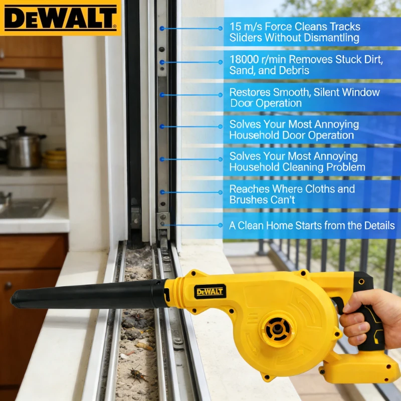 Workshop Cleaning Tools - เครื่องมือทำความสะอาดสนามหญ้า Dewalt Ultimate! เครื่องเป่าใบไม้และเครื่องดูดฝุ่นไร้สาย 2-in-1 ดีไซน์ไร้สาย