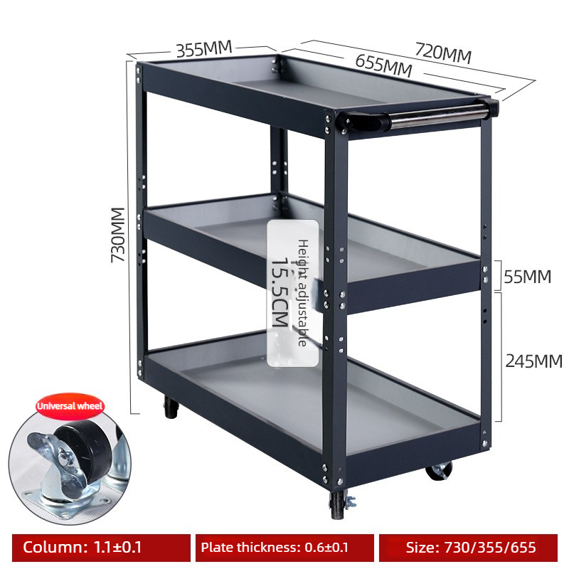 รถเข็นเครื่องมือช่างพร้อมล้อ ก - Workshop Tools Rack บทวิจารณ์และราคา