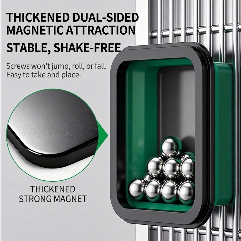 แผ่นแม่เหล็กเจาะรูสำหรับติดผนั - Magnetic Parts Tray บทวิจารณ์และราคา