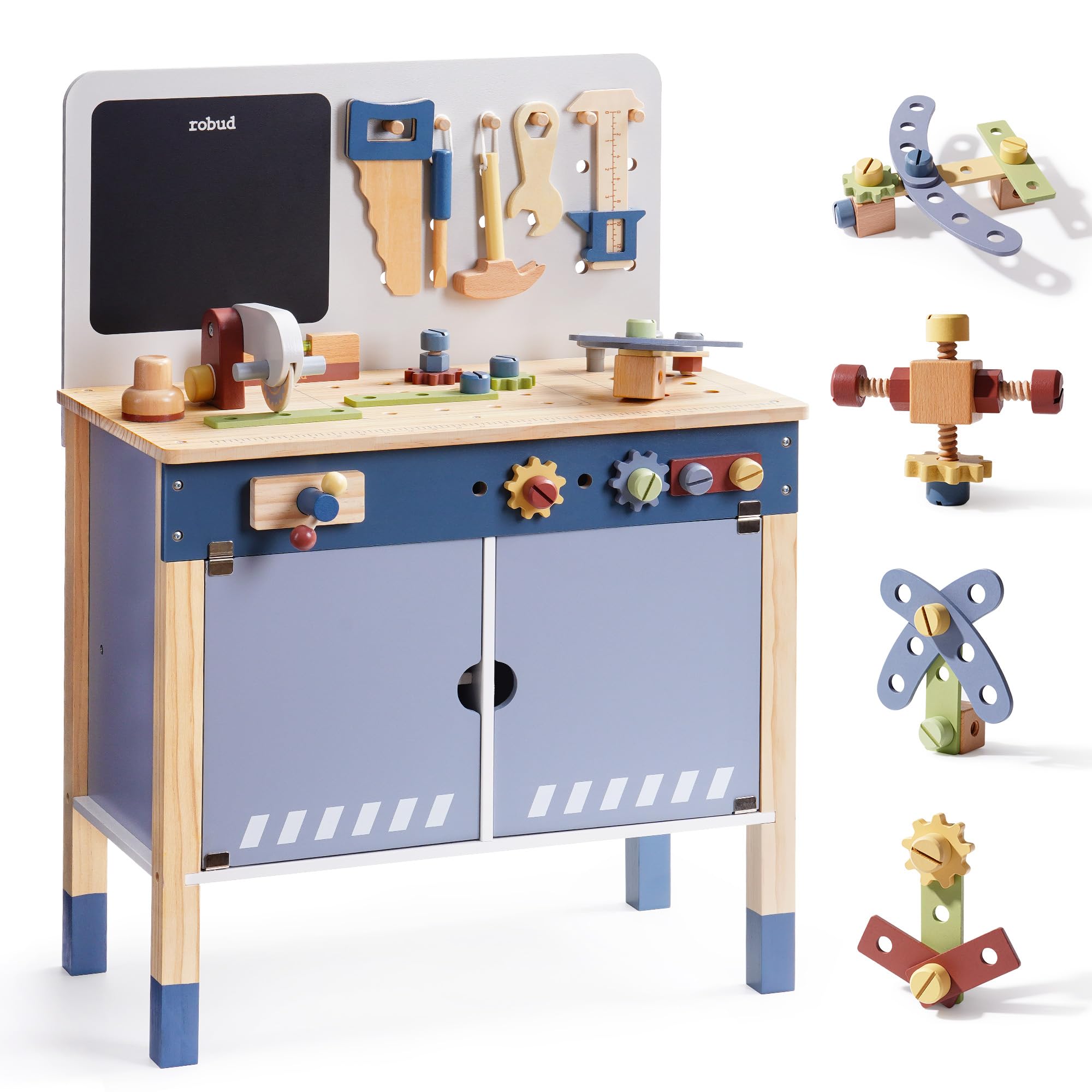 โต๊ะทำงานของเล่นไม้ ROBUD ชุดส - Tools Workshop Kids บทวิจารณ์และราคา