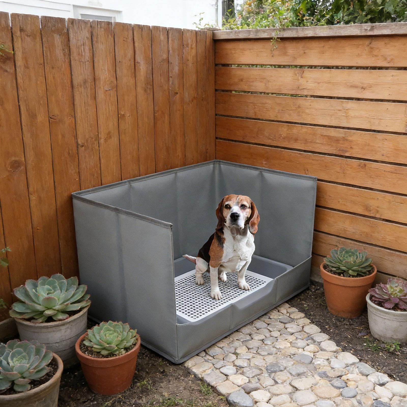 ถาดรองฉี่สุนัขแบบพกพาสำหรับใช้ - Bench Dog Hole บทวิจารณ์และราคา