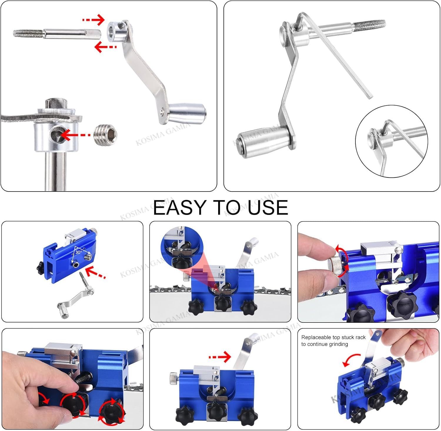 เครื่องลับคมใบเลื่อยโซ่แบบพกพา - Workshop Cleaning Tools บทวิจารณ์และราคา