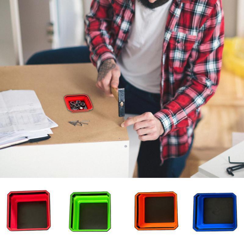 ถาดซิลิโคนพับได้สำหรับใส่ชิ้นส - Magnetic Parts Tray บทวิจารณ์และราคา
