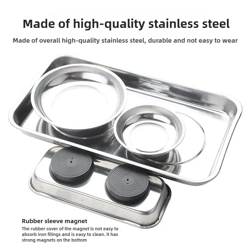 ชามแม่เหล็กทรงสี่เหลี่ยม ทนทาน - Magnetic Parts Tray บทวิจารณ์และราคา