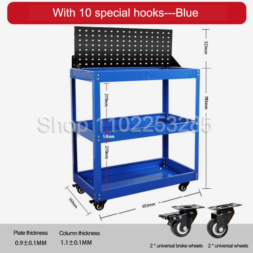 รถเข็นเครื่องมือ 3 ชั้นแบบเคลื - Workshop Tools Car บทวิจารณ์และราคา